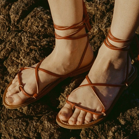 NIB DÔEN & K.Jacques Bikini Sandal | Sz 40 (9) | Rouge Vachetta - Picture 1 of 16